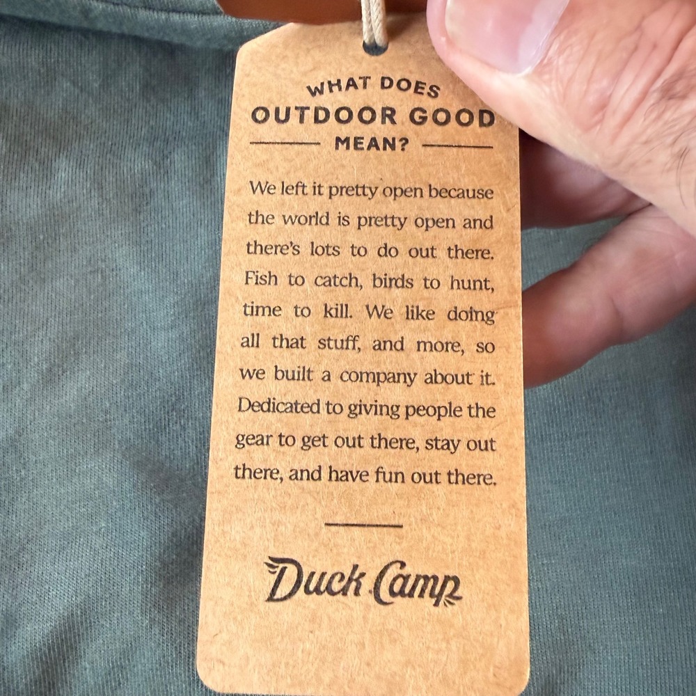 Duck Camp Mens Essential Drirelease Hoodie Thyme Green XL EH2400 New - Picture 10 of 12